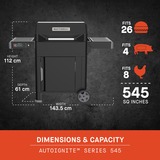 Masterbuilt Autoignite Series 545 digitaler Holzkohlegrill + Smoker schwarz, WiFi-Steuerung