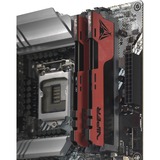 Patriot DIMM 64 GB DDR4-4000 (2x 32 GB) Dual-Kit, Arbeitsspeicher schwarz/rot, PVE2464G400C0K, Viper Elite II, INTEL XMP