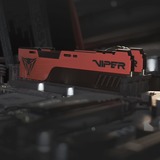 Patriot DIMM 64 GB DDR4-4000 (2x 32 GB) Dual-Kit, Arbeitsspeicher schwarz/rot, PVE2464G400C0K, Viper Elite II, INTEL XMP