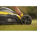 Stanley Akku-Rasenmäher (SFMCMW2651M-QW), 36Volt (2x18V) schwarz/gelb, 2x 4,0 Ah-Lithium-Ionen-Akku