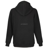 ALTERNATE ATTAX Hoodie (Logo geprägt) L, Pullover schwarz