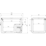 Dometic CFX3 55IM, Kühlbox dunkelgrau/hellgrau, mit Eismaschinenfunktion