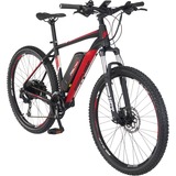 FISCHER Fahrrad EM 1726 (2020), Pedelec schwarz/rot, 27,5", 48 cm Rahmen
