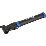 FISCHER Fahrrad Mini-Pumpe Doppelhub reversibel, Luftpumpe schwarz/blau