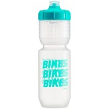 Fabric Gripper Trinkflasche BIKES BIKES BIKES, 750ml mint/transparent
