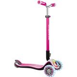 GLOBBER Elite Prime mit Leuchtrollen und Flashlight, Scooter pink/schwarz