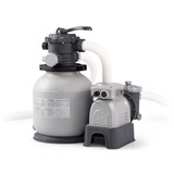 Intex Krystal Clear Sandfilteranlage SF80220-1, Wasserfilter grau, 250 Watt