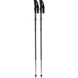 Komperdell Trailstick Carbon C4 Vario Compact, Fitnessgerät schwarz/orange, 1 Paar, 105-125 cm