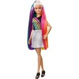 Mattel Barbie Regenbogen-Glitzerhaar Puppe (blond)