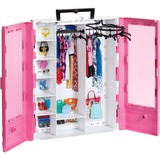 Mattel Barbie Traum Kleiderschrank, Puppenmöbel rosa/weiß