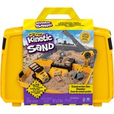 Spin Master Kinetic Sand - Baustellen-Koffer, Spielsand 