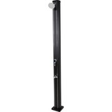 Steinbach Speedshower Solardusche Deluxe Chrom, Außendusche schwarz/chrom, 32 Liter Alu-Solartank