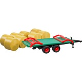 bruder 02220 Ballentransportanhänger , Modellfahrzeug mit 8 Rundballen