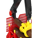 bruder 02252 Rückeanhänger mit Ladekran, Modellfahrzeug 