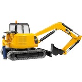 bruder 02466 CAT Minibagger, Modellfahrzeug gelb/schwarz, mit Bauarbeiter