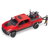 bruder 02502 RAM 2500 Power Wagon mit Ducati Desert Sled und Fahrer, Modellfahrzeug 