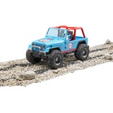 bruder 02541 Jeep Cross Country Racer mit Rennfahrer, Modellfahrzeug blau