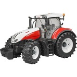 bruder 03180 Steyr 6300 Terrus CVT, Modellfahrzeug weiß/rot
