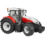 bruder 03180 Steyr 6300 Terrus CVT, Modellfahrzeug weiß/rot