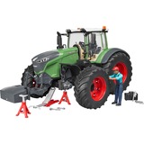 bruder 04041 Fendt 1050 Vario, Modellfahrzeug mit Mechaniker und Werkstattausstattung