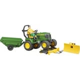 bruder 62104 bworld John Deere Aufsitzrasenmäher, Modellfahrzeug 