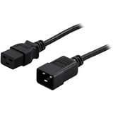 BlueWalker IEC-Kabel C19/C20, Verlängerungskabel schwarz, 16A, 1,8m