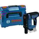 Bosch Akku-Holzklammerer GTH 18V-14 Professional solo, 18Volt, Elektrotacker blau/schwarz, ohne Akku und Ladegerät, in L-BOXX