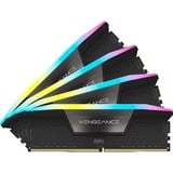 Corsair DIMM 64 GB DDR5-5600 (4x 16 GB) Quad-Kit, Arbeitsspeicher schwarz, CMH64GX5M4B5600C36, Vengeance RGB, INTEL XMP