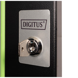 Digitus Glas-Fronttür für 19" 16HE Wandgehäuse Unique Serie, Frontpanel schwarz, 16 Höheneinheiten