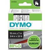 Dymo D1 ORIGINAL Schriftband, schwarz auf weiß, 19mm x 7m S0720830 