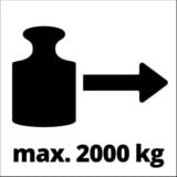EINHELL Handhebelseilzug TC-LW 2000, Seilwinde rot
