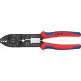 KNIPEX Crimpzange 97 21 215 C rot/blau, Abisolieren, Crimpen 0,5 - 6,0mm²