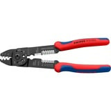 KNIPEX Crimpzange 97 21 215 C rot/blau, Abisolieren, Crimpen 0,5 - 6,0mm²