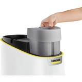 Kärcher SC 4 Deluxe Iron, Dampfreiniger weiß/schwarz, 2.250 Watt, mit Bodenreinigungsset EasyFix und Dampfdruck-Bügeleisen