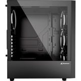 Sharkoon RGB WAVE Generalüberholt, Tower-Gehäuse schwarz, Seitenteil aus gehärtetem Glas