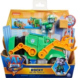 Spin Master Paw Patrol Movie Rockys verwandelbares Deluxe-Recycling-Truck, Modellfahrzeug mit Sammelfigur