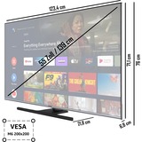 Telefunken QU55AN900M, QLED-Fernseher 139 cm (55 Zoll), schwarz, UltraHD/4K, Triple Tuner, SmartTV, Android Betriebssystem