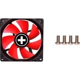 Xilence Performance C PWM Serie 92x92x25, Gehäuselüfter schwarz/rot, 92 mm
