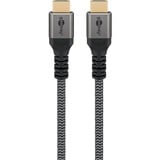 goobay Plus Ultra High-Speed HDMI-Kabel, 8K @ 60Hz grau, 1 Meter