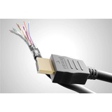 goobay Ultra High-Speed HDMI Kabel mit Ethernet, HDMI 2.1 schwarz, 3 Meter