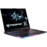 Acer Predator Helios 18 AI (PH18-73-97VL), Gaming-Notebook schwarz, Intel® Core™ Ultra 9 275HX, NVIDIA GeForce RTX 5080, 32 GB DDR5, 1 TB (1 TB SSD), Windows 11 Home
