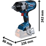 Bosch Akku-Schlagschrauber BITURBO GDS 18V-1600 HC Professional solo, 18Volt blau/schwarz, ohne Akku und Ladegerät, 3/4"