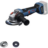 Bosch Akku-Winkelschleifer GWS 18V-11PS Professional solo, 18Volt blau/schwarz, ohne Akku und Ladegerät, mit Vibration Control-Zusatzhandgriff 