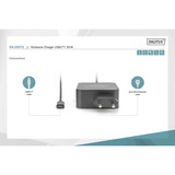 Digitus Notebook Ladegerät DA-10071, USB-C, 65 Watt schwarz, PD 3.0, Kabellänge 1,20 Meter
