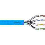 Digitus Professional Cat.6a U/FTP Verlegekabel simplex, B2ca blau, 100 Meter Rolle