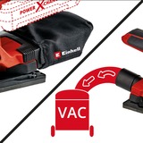 EINHELL Akku-Schwingschleifer TC-OS 18/187 Li-Solo rot/schwarz, ohne Akku und Ladegerät