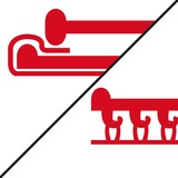 EINHELL Akku-Schwingschleifer TC-OS 18/187 Li-Solo rot/schwarz, ohne Akku und Ladegerät