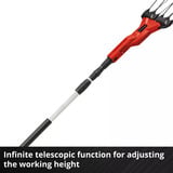 EINHELL Power X-Change Akku-Oliven-/Obstrüttler GE-FS 18/53 Li-Solo, Obstpflücker rot/schwarz, ohne Akku und Ladegerät, mit Teleskop-Stiel