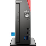 Fujitsu ESPRIMO G9012 (VFY:G912EPH51MIN), Mini-PC schwarz/rot, Windows 11 Pro 64-Bit