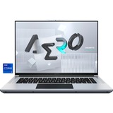GIGABYTE AERO 16 XE5-73DE938HP, Notebook silber, Windows 11 Pro 64-Bit